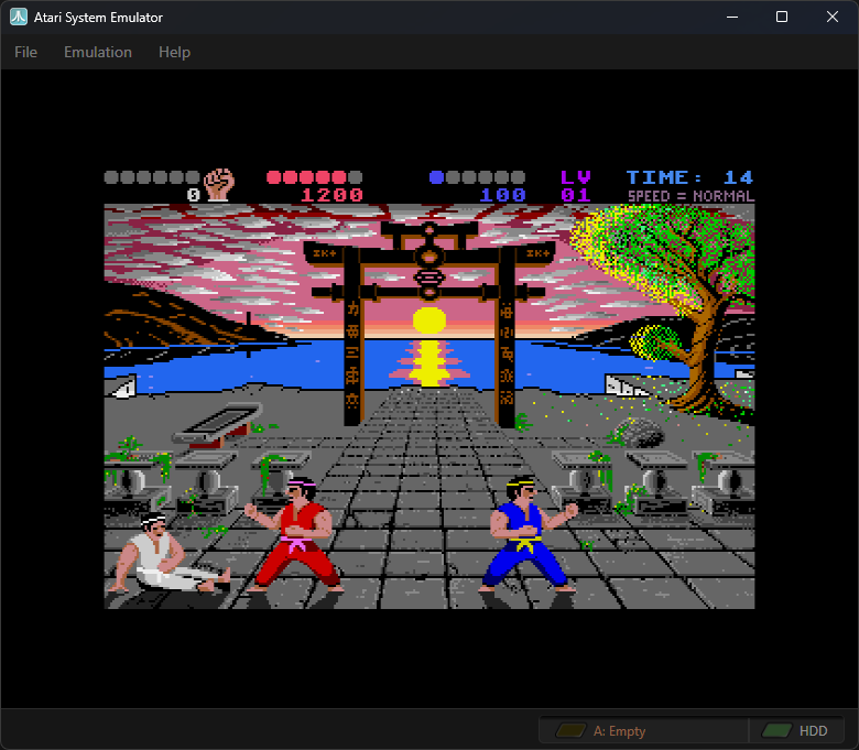 ASE running IK+ on an Atari ST