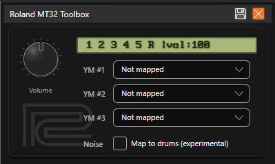 ASE MT-32 Toolbox with separate instrument mappings for three YM2149 voices